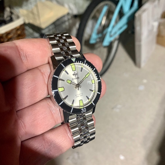 Zodiac Super Seawolf Compression Watch Silver Dial - Picture 11 of 15